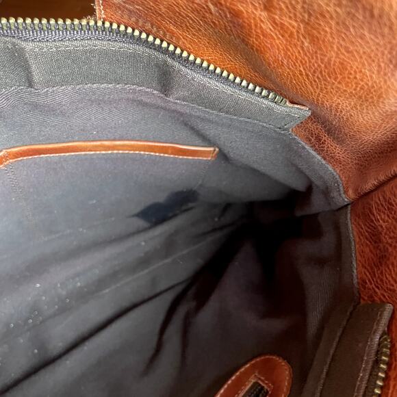 Bed Stu Orchid Dark Brown Woven Leather Crossbody Purse Handbag Shoulder Bag - Picture 10 of 10